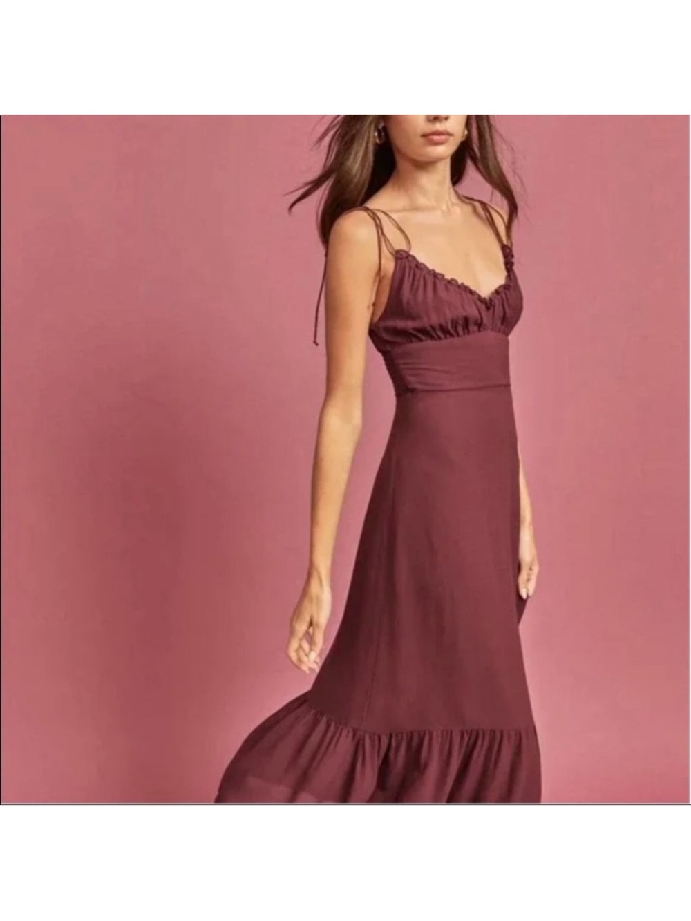 Reformation Mauve/Purple Midi Dress